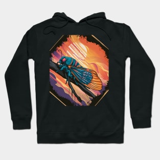 Multicolor cicada Hoodie